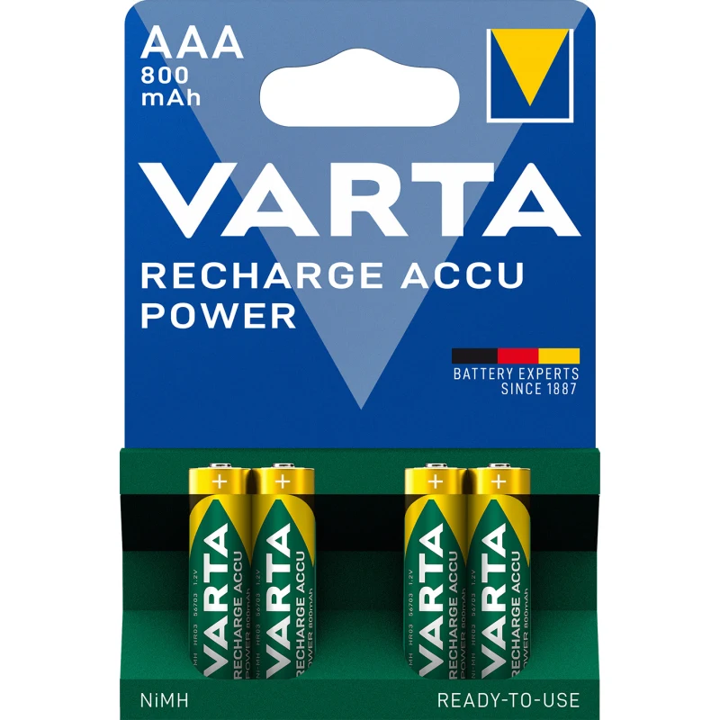 VARTA PUNJIVE AAA-LR03 Blister 4 kom 800mAh READY2USE