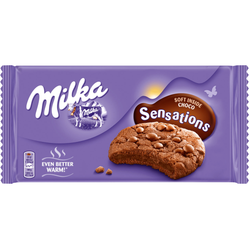 MILKA KEKS 156G SENSATION CHOCO SOFT INSIDE
